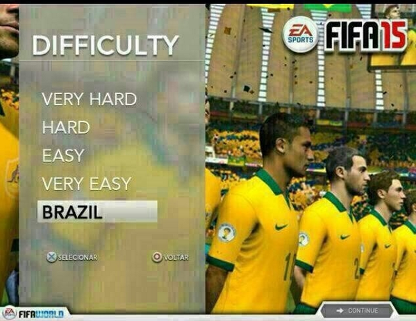 Poziomy trudności w nowej grze FIFA